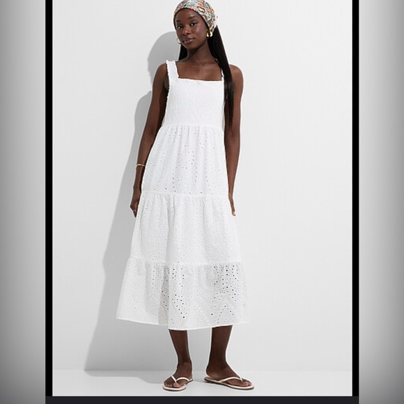 LOFT Maxi Dress with Tiered Ruffles - Picture 1 of 9